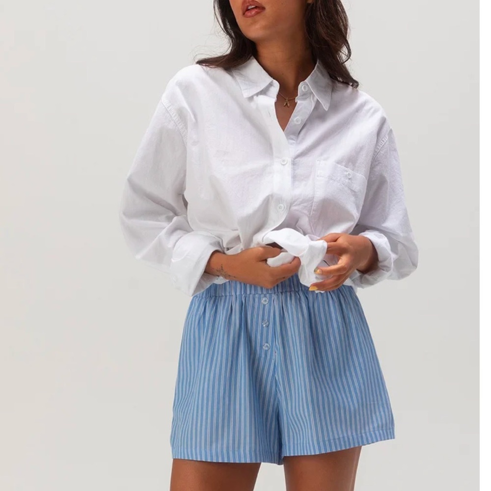 Full Tilt High Waist Blue Shorts